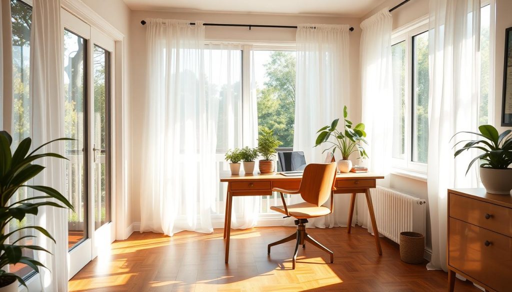 natural lighting in an office space