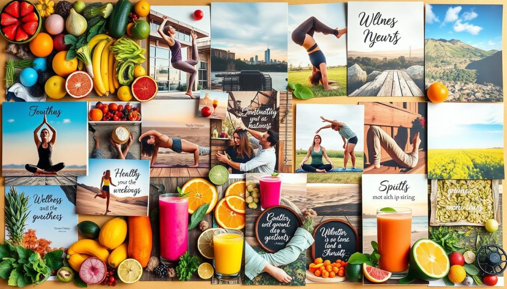 vision board for health inspiration